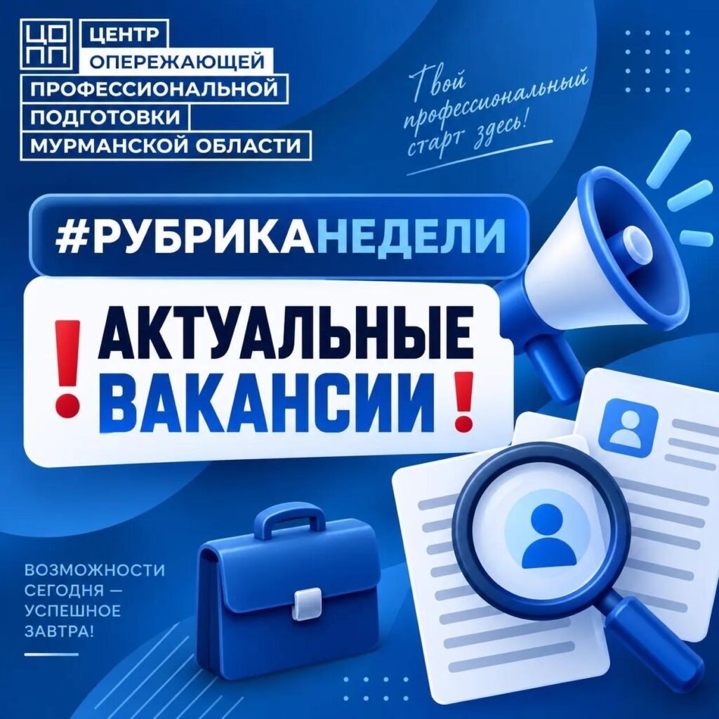 #РУБРИКАНЕДЕЛИ Актуальные вакансии Мы подготовили для вас список актуальных вакансий